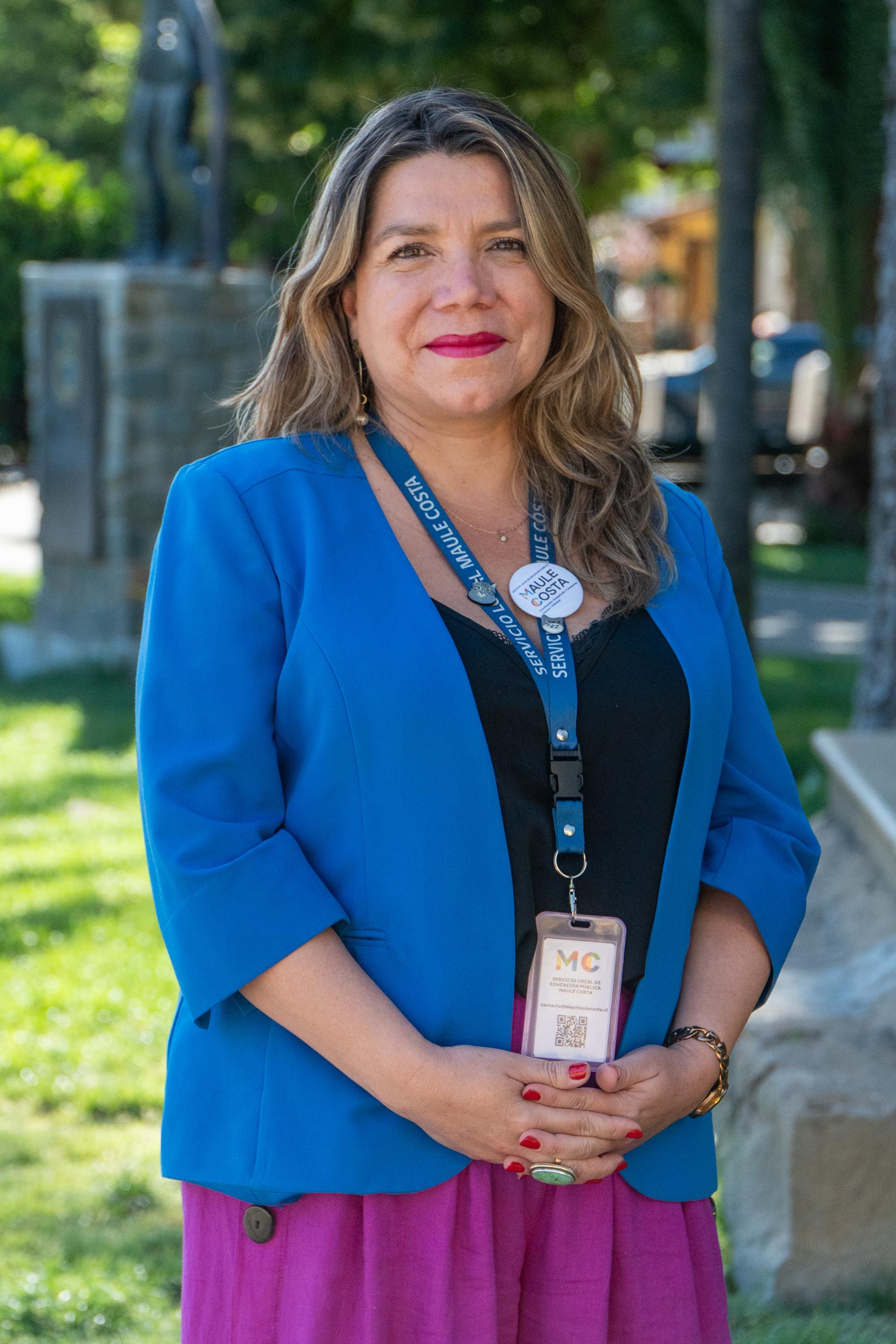 Vivianne Alfaro Hernández, subdirectora de la Unidad de Apoyo Técnico Pedagógico del Servicio Local de Educación Pública Maule Costa Vivianne Alfaro Hernández, subdirectora de la Unidad de Apoyo Técnico Pedagógico del Servicio Local de Educación Pública Maule Costa