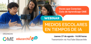 Gráfica del webinar Medios escolares en tiempos de IA
