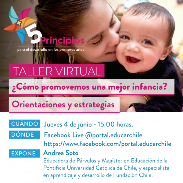 Invitación taller virtual 5 Principios jueves 4 de junio