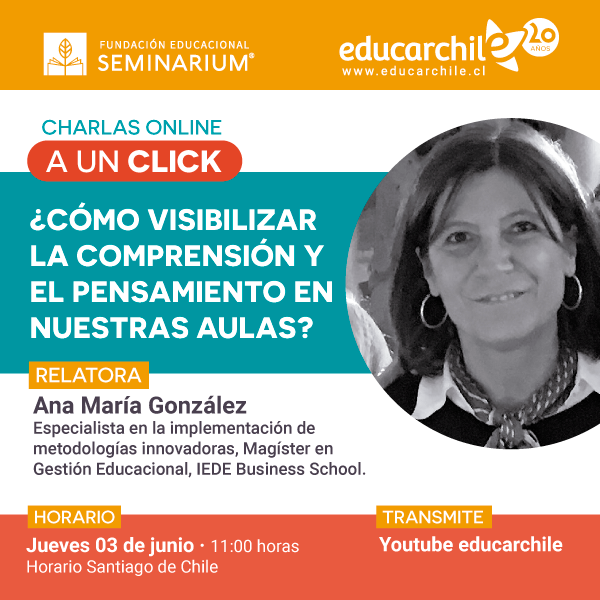 Charla cómo visibilizar la comprensión y el pensamiento en nuestras aulas