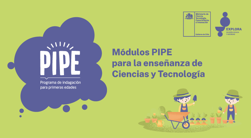 Portada módulos PIPE para la Educación Parvularia de Ciencia y Tecnología
