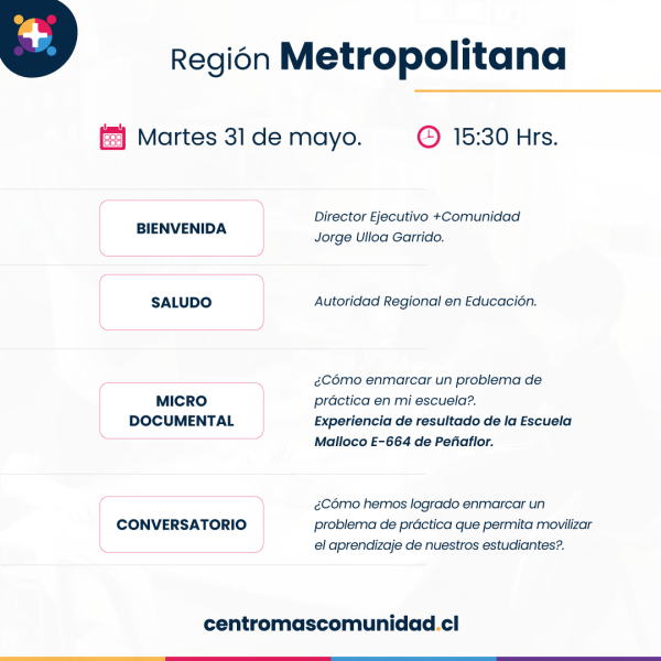 Encuentro Región Metropolitana 31 de mayo