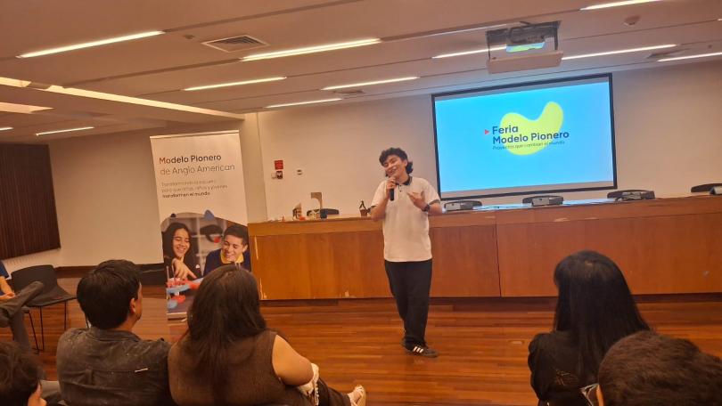 Joaquín Henríquez Villacura, estudiante de segundo medio del Colegio José Sánchez de Martín, dirigente estudiantil