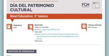Imagen de la guía de patrimonio cultural para 3° básico